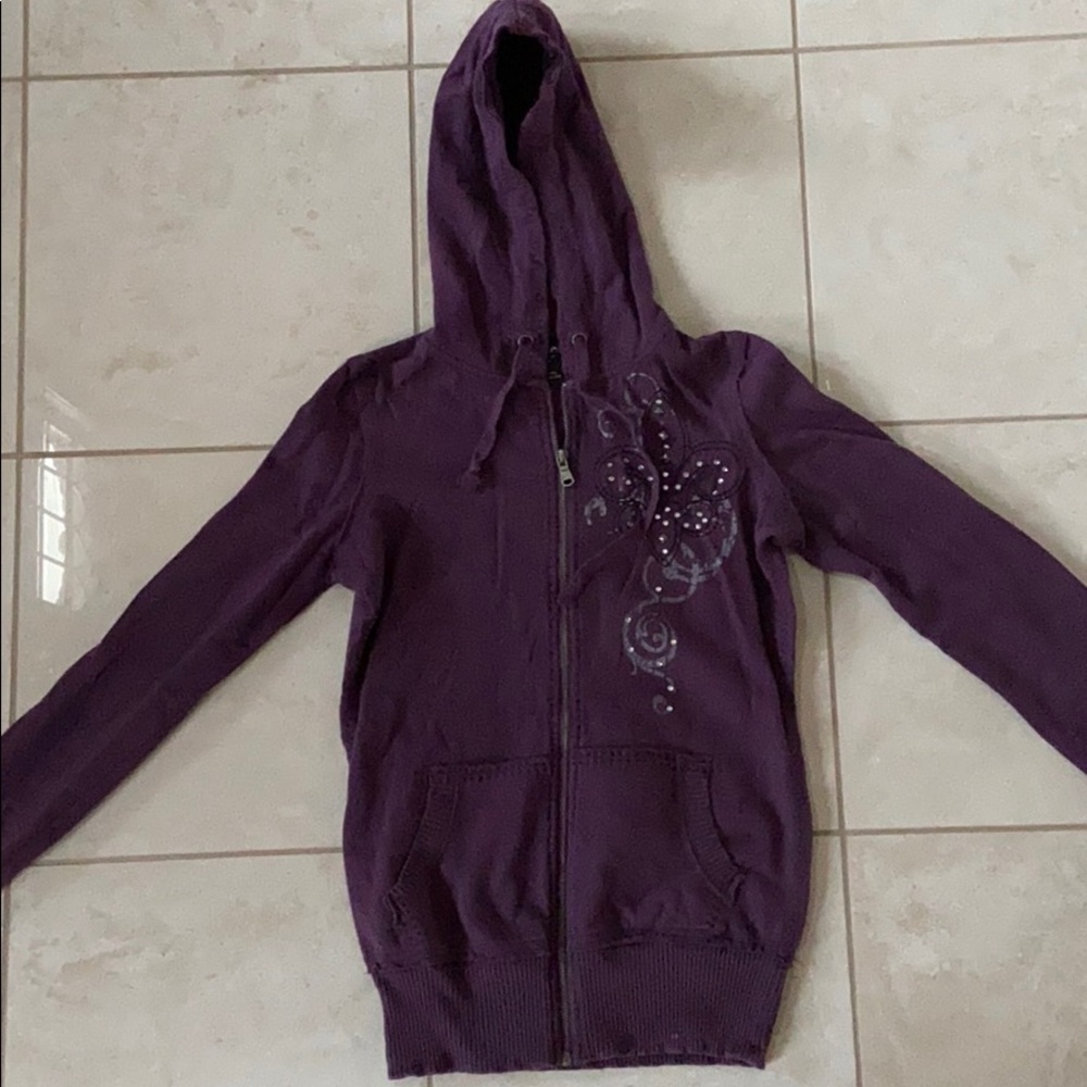 Hooded zip up
